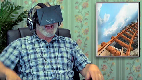 Lucunya Reaksi Orang Tua Ketika Pertama Kali Mencoba Virtual Reality 3