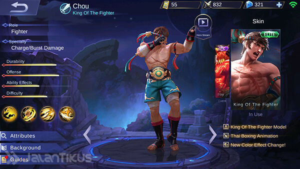 Guide Chou  Mobile  Legends  Hero Fighter Paling Rusuh 