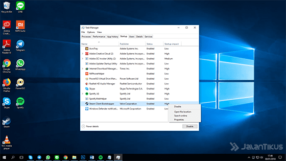 Percepat Waktu Startup Windows