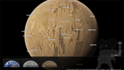 Google Maps Planet Mars Bulan4