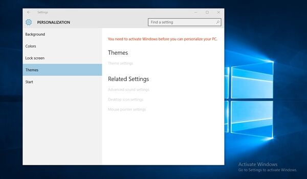 personalize windows 10 without activation personalize windows 10 without activation