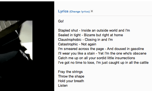 Lyrics Chrome