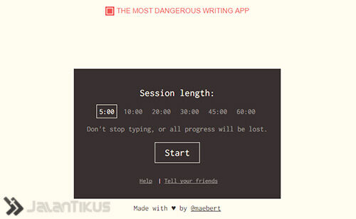 The Most Dangerous Writing App 1