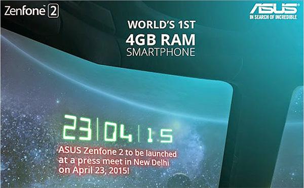 Undangan Rilis Asus Zenfone 2 Di India