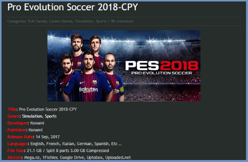 Link Download Pes 2018 Terbaru 1