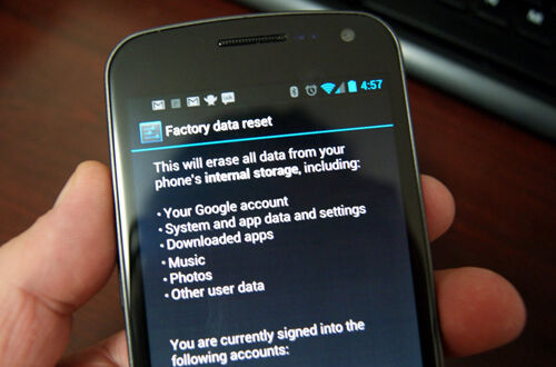 Factory Data Reset