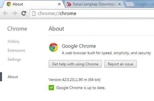 Update Google Chrome 42