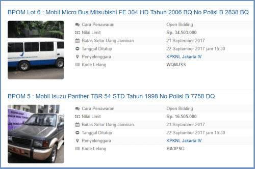 Cara Ikut Lelang Online Barang Sitaan 3ok