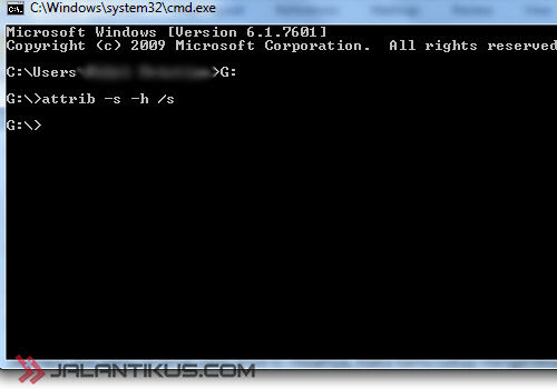 Cara Membersihkan Flash Disk Dari Virus Recycler 3