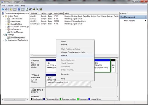 Cara Format Flashdisk Yang Rusak 3