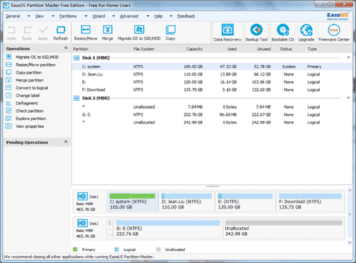 Foto Softonic Easeus Partition Master