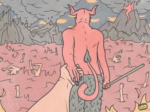 Ilustrasi Menyindir Kehidupan Manusia Saat Ini 2