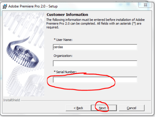 adobe premiere pro cs2. serial number