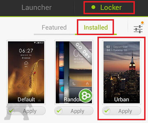 Tampilan Lockscreen Android4