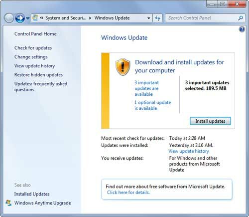 Gagal Shutdown Windows Update