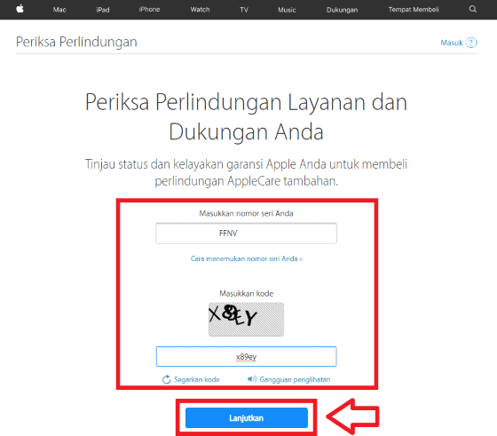 Cara Mudah Cek Garansi Produk Apple Iphone Mac Ipod