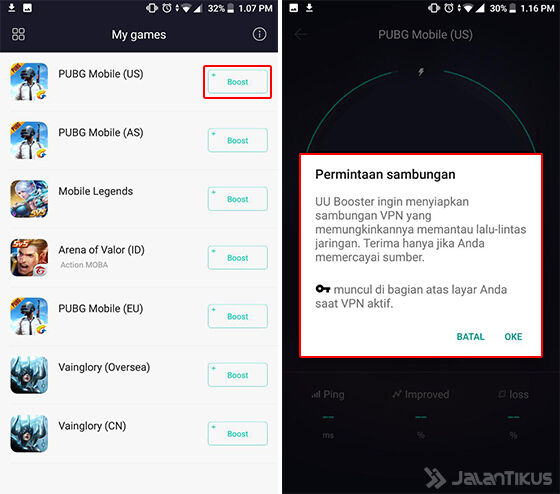 Cara Bermain Game Tanpa Lag UU Game Booster - 6