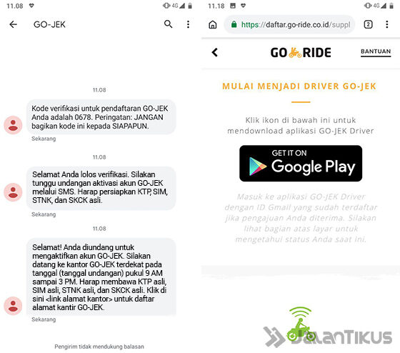 Cara Daftar Go Jek Online 2019 Bisa Langsung Dari Hp