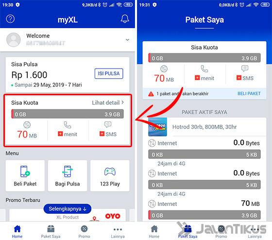 4 Cara Cek Kuota Xl Masa Aktifnya Terbaru 2021 Jalantikus