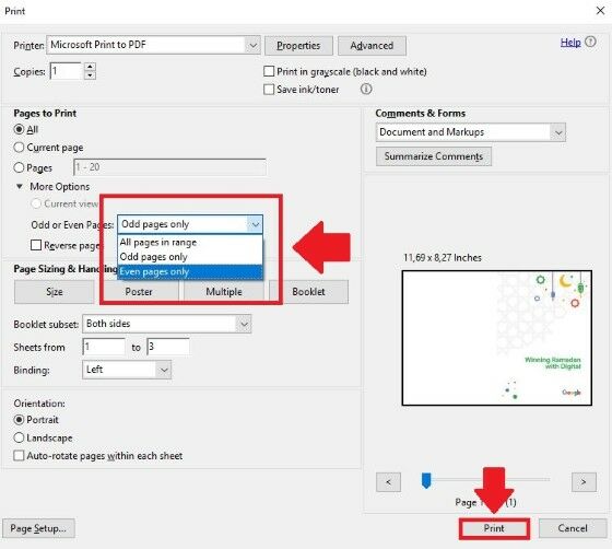 Cara Print Timbal Balik Pdf Buku Guru dan Siswa