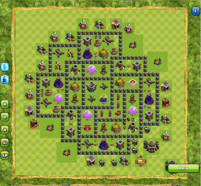 Susunan Formasi Base Town Hall 9 Terbaik Di Clash Of Clans