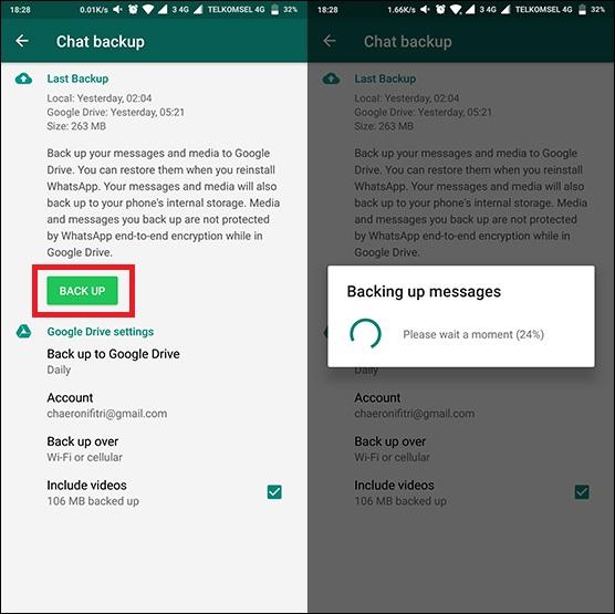 Paling Inspiratif Cara Back Up Whatsapp Ke Hp Lain