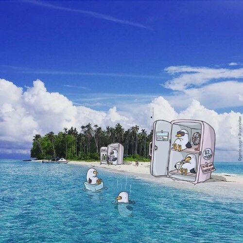 Karya Gabungan Gambar 2d Dan Foto 15