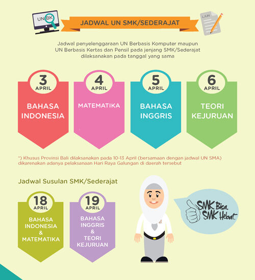 Jadwal Ujian Nasional 2017 Smk