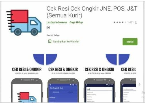 Aplikasi Cek Ongkir Lazday Indonesia Ce5fd