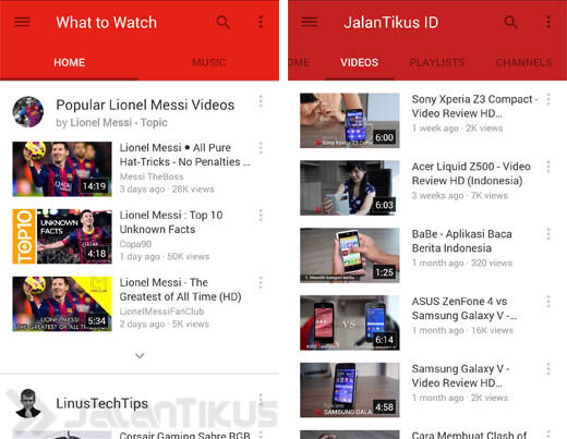 Youtube Material Design