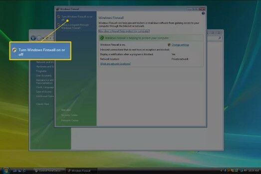 Cara Mematikan Firewall Pada Windows Vista Pilih Opsi Turn Windows Defender Firewall On Or Off 9c60a