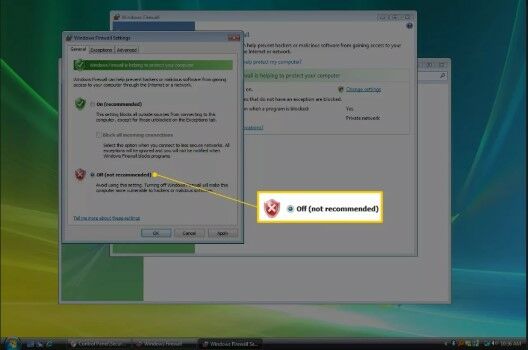 Cara Mematikan Firewall Pada Windows Vista Pilih Matikan Firewall 4be9d