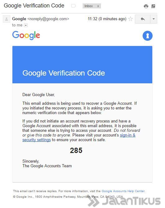 Cara Mengembalikan Password Akun Google (GMail) yang Lupa 