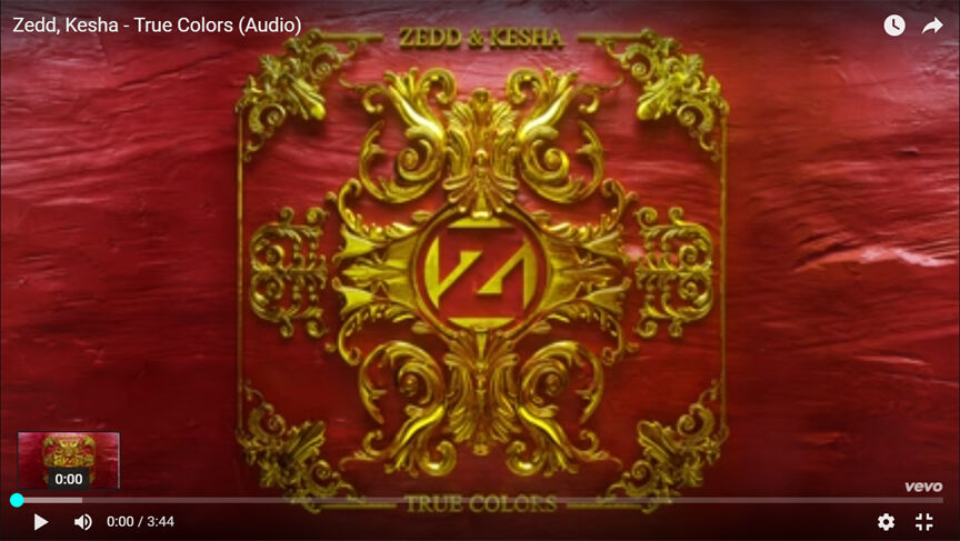 Zedd, Kesha - True Colors