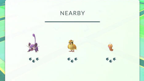 nearby