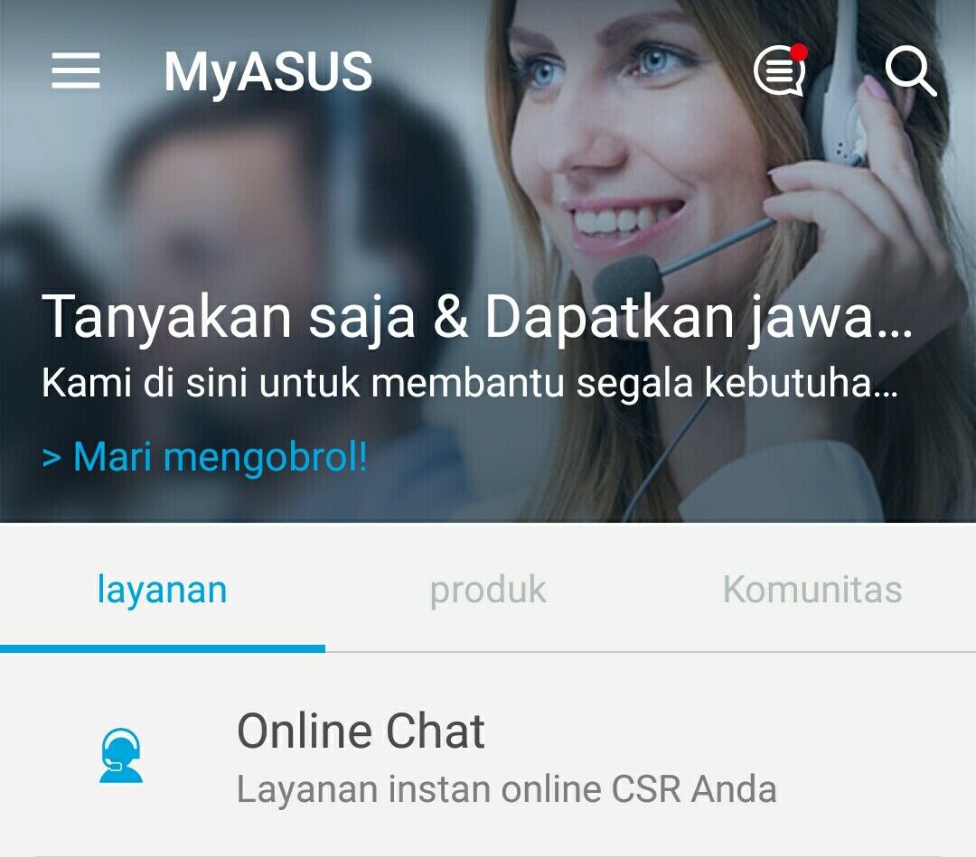 Online Chat Asus