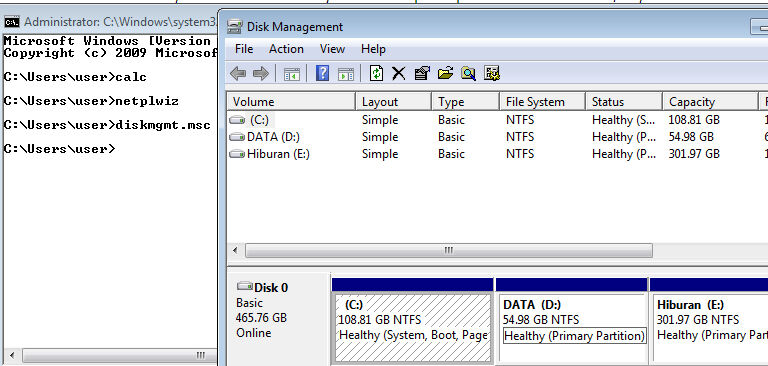 Mengakses Disk Management