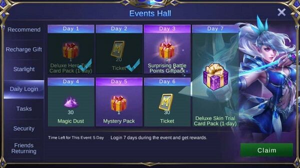 Achievements Mobile Legends