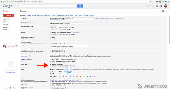 Gmail Undo Send 3