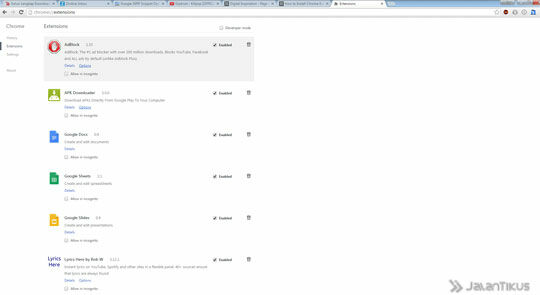 Chrome Ext Dev Mode