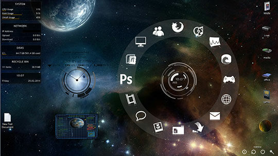 Mengelola Rainmeter 4