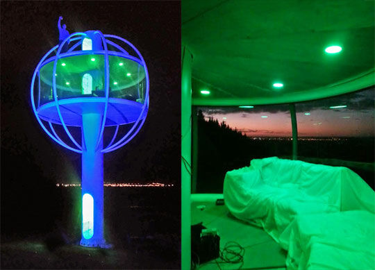 Tree House At Night