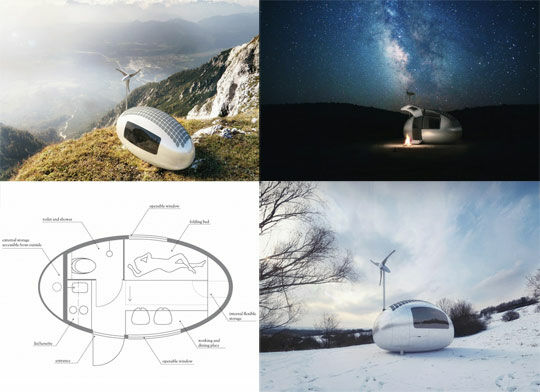 Solar Powered Ecocapsules Pod