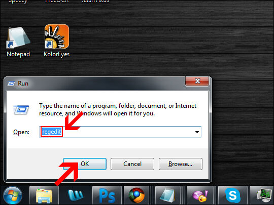 Open Regedit