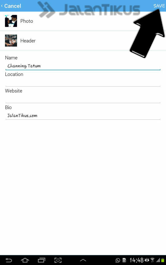 Edit Profile Lanjutan