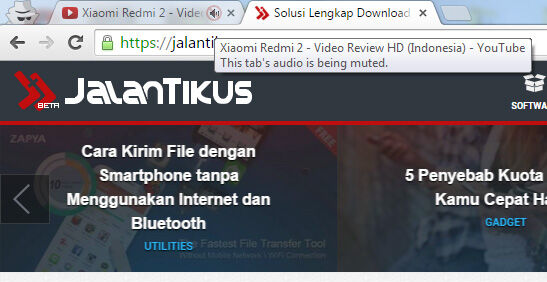 Cara Mematikan Audio Langsung Dari Tab Google Chrome 2