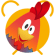 Rooster Alarm Clock Icon
