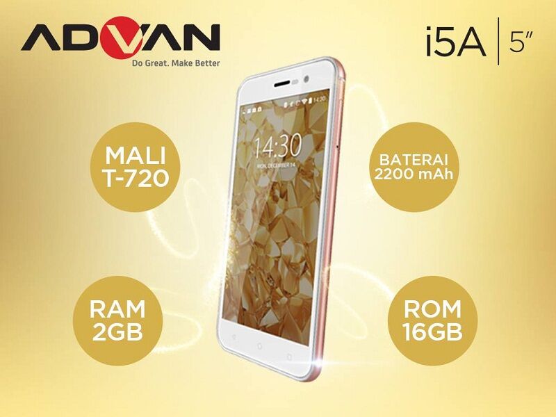 Advan i5A Glass Gold