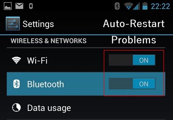 Wifi dan Bluetooth Restart Sendiri