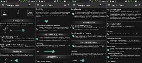 Menghidupkan Layar Dengan Gravity Screen